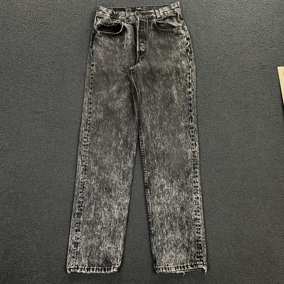 Levi's Other - Vintage Levi's 501 Jeans FITS 27x30 Acid Wash Straight Leg Button Fly Made USA